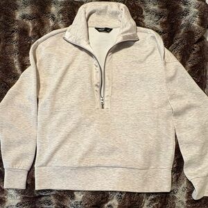 Simply Vera Vera Wang Men's Heather Gray Zip-Up Sweater